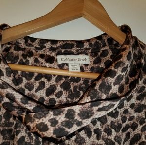 Cold water creek animal print top